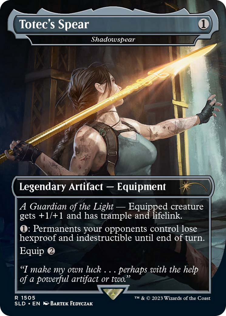 Shadowspear (SLD-1505) - Secret Lair Drop / Totec's Spear (Borderless) Foil