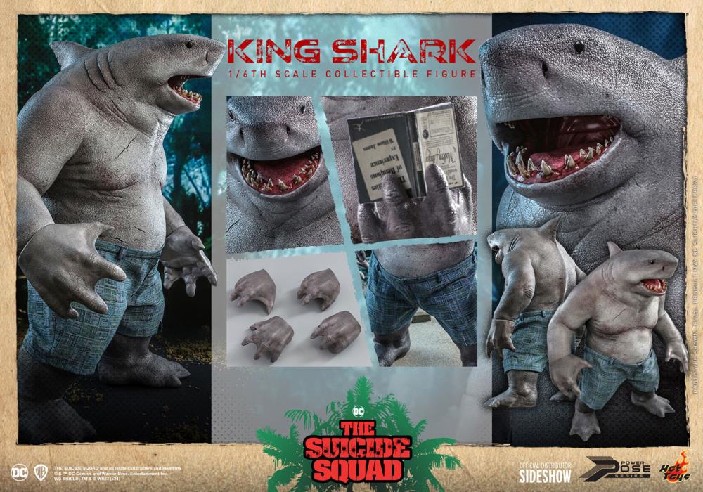 Suicide Squad King Shark Hot Toys 1:6 Action Figure DC Sideshow NIB