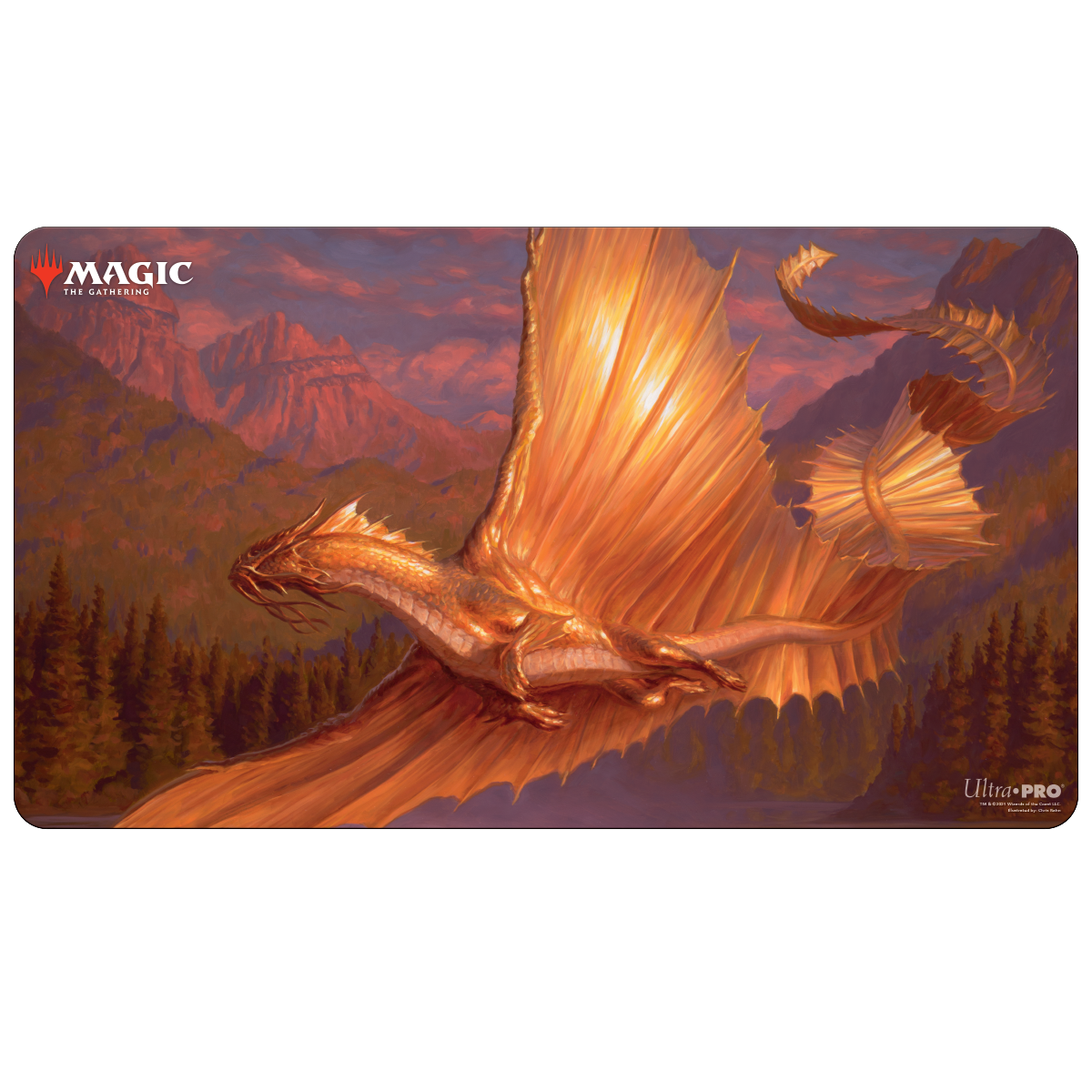 Ultra PRO: Playmat - Adventures in the Forgotten Realms (Adult Gold Dragon)