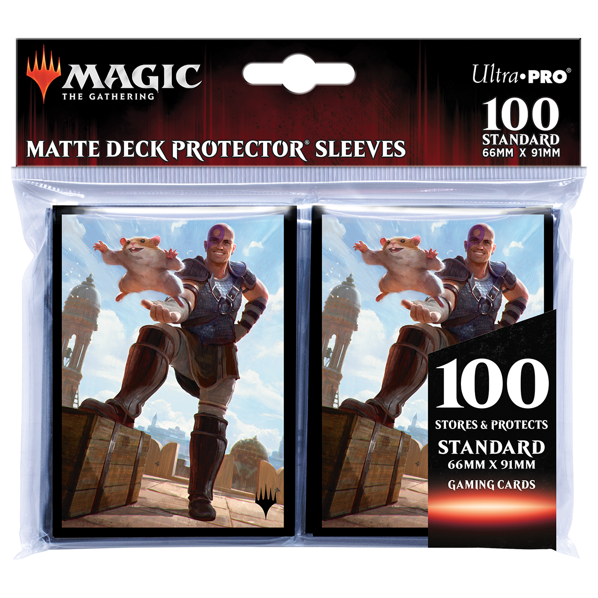 Ultra PRO: Standard 100ct Sleeves - Commander Legends Battle for Baldur's Gate (Minsc & Boo, Timeless Heroes)