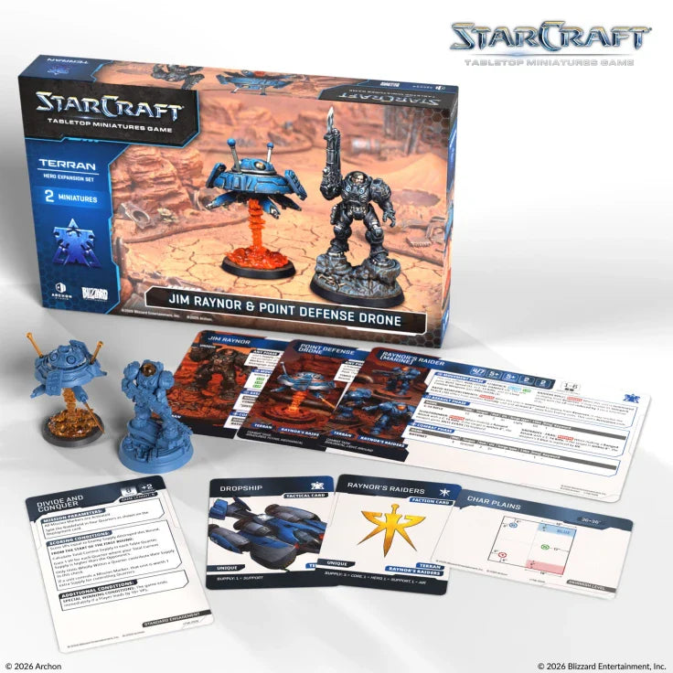 StarCraft The Miniatures Game: Terran: Jim Raynor Hero Expansion Set - Golden Apple Comics