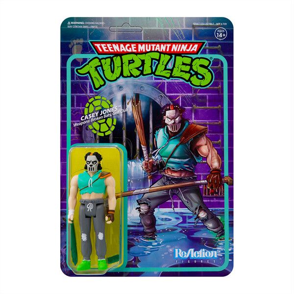 Super7: ReAction (TMNT), Casey Jones (Bats + Clubs) (S3)