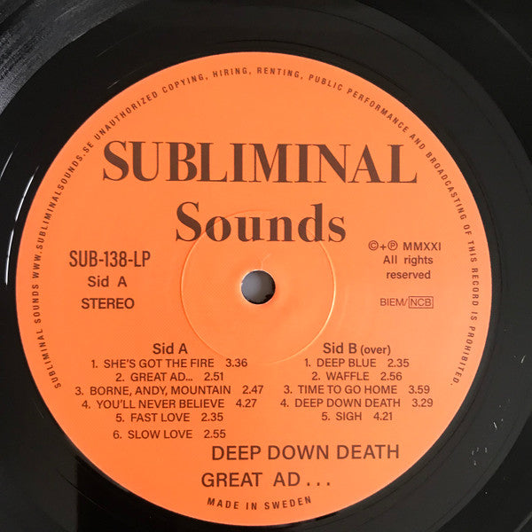 Great Ad... Deep Down Death (Deluxe) [Vinyl]