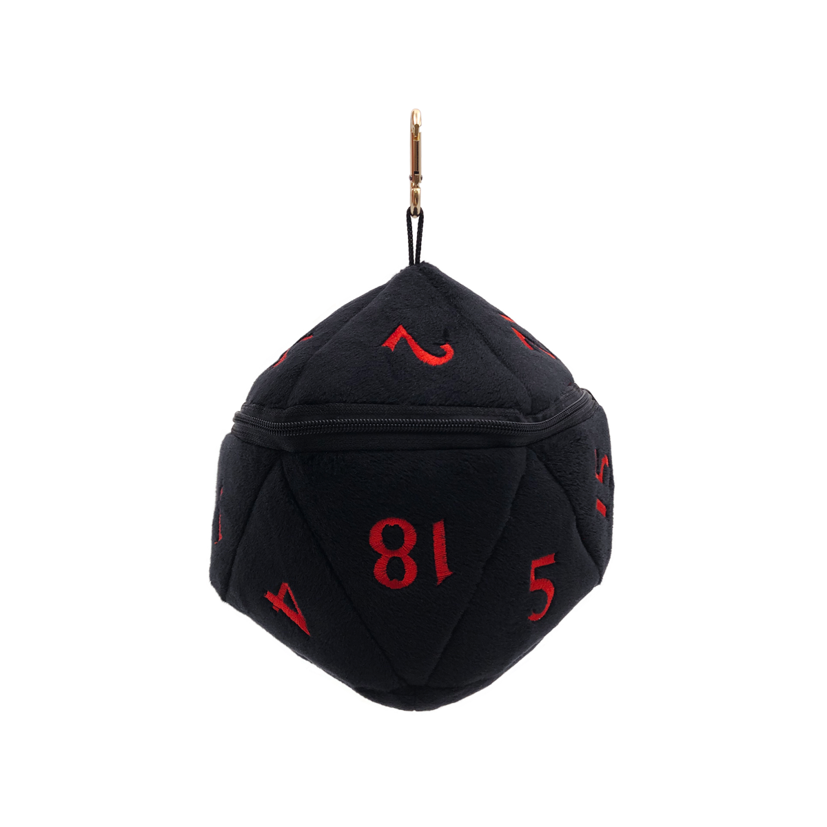 Ultra PRO: Dice Bag - Plush D20 (Dungeons & Dragons / Black & Red)