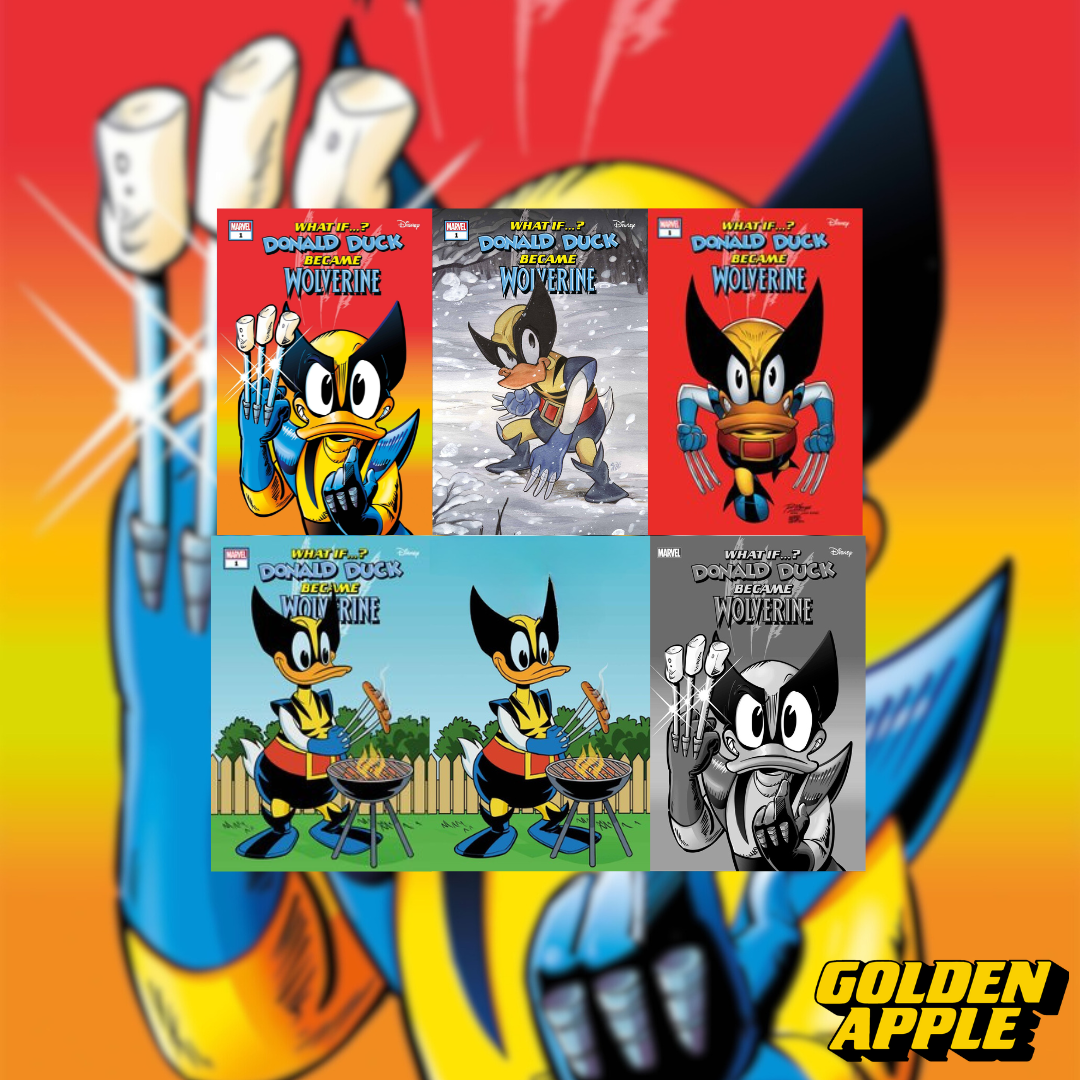 Marvel & Disney What If...? Donald Duck Became Wolverine #1 Cover Set Of 6 (07/31/2024) Marvel