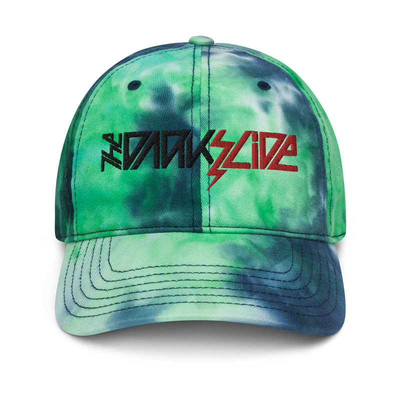 The Dark Slide "Lightning Bolt" Logo Tie Dye Dad's Strapback Hat