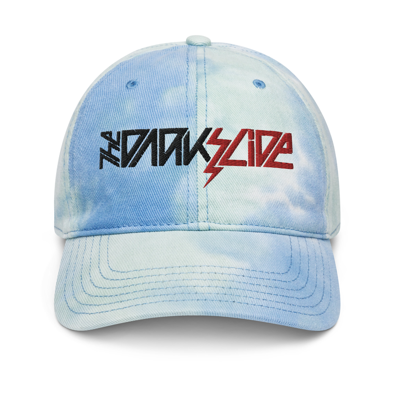 The Dark Slide "Lightning Bolt" Logo Tie Dye Dad's Strapback Hat