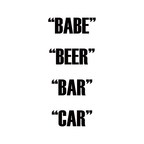 Babe Beer Bar Car (Vinyl)
