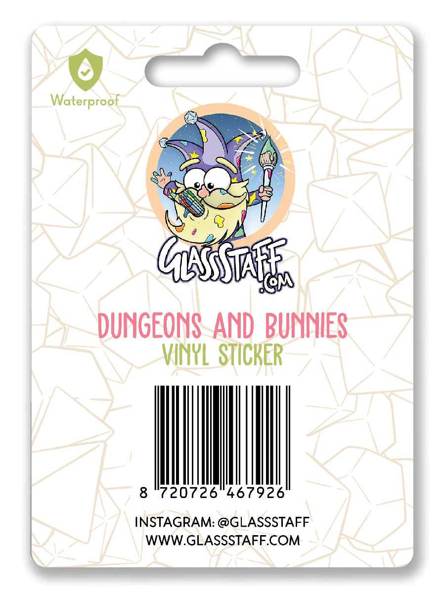 Sticker: Dungeons & Bunnies Waterproof Die Cut