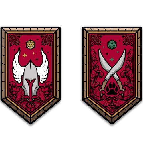 Dungeons & Dragons Character Class Augmented Reality Enamel Pin Set of 12 - Shared Exclusive