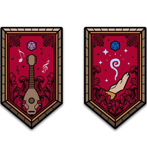 Dungeons & Dragons Character Class Augmented Reality Enamel Pin Set of 12 - Shared Exclusive