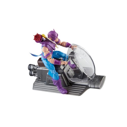 Avengers 60th Anniversary Marvel Legends Hawkeye with Sky-Cycle 6 Inch Action Figure