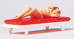 Preiser 29048 HO Scale Recreation -- Sun Bathing - Figure