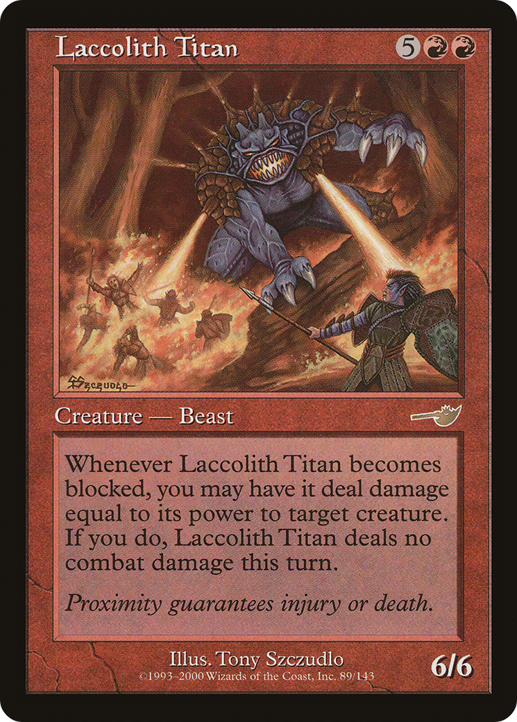 Laccolith Titan (NMS-089) - Nemesis Foil