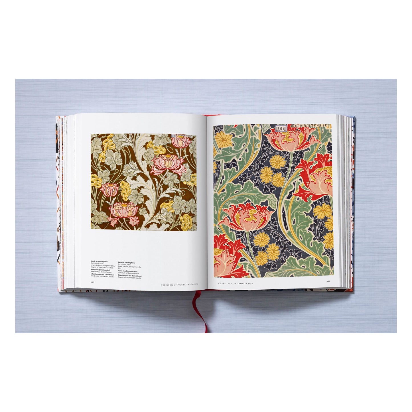 Printed Fabrics. From the 16th century until today (German, French, English)