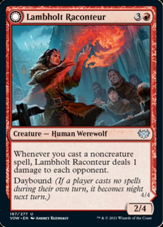 Lambholt Raconteur // Lambholt Ravager (VOW-167) - Innistrad: Crimson Vow: (Double Faced Transform)