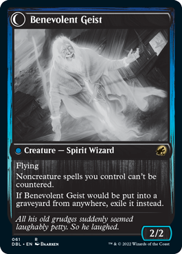 Malevolent Hermit // Benevolent Geist (DBL-061) - Innistrad: Double Feature: (Double Faced Transform) Foil