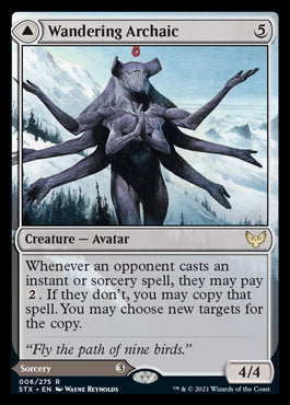 Wandering Archaic // Explore the Vastlands (STX-006) - Strixhaven: School of Mages Foil