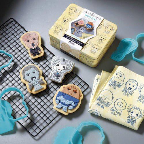 Eaglemoss Doctor Who Monsters Cookie Cutter & Tea Towel Tin - Golden Apple Comics