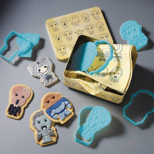 Eaglemoss Doctor Who Monsters Cookie Cutter & Tea Towel Tin - Golden Apple Comics