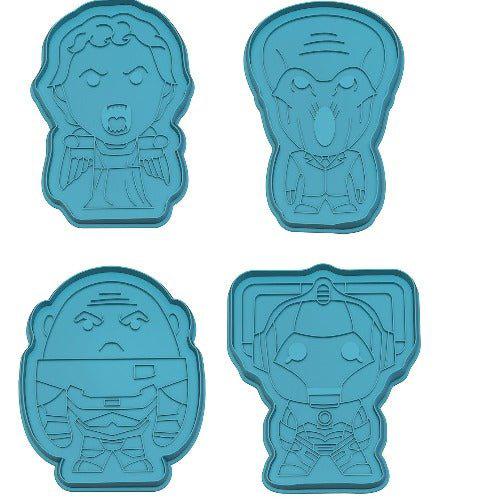 Eaglemoss Doctor Who Monsters Cookie Cutter & Tea Towel Tin - Golden Apple Comics
