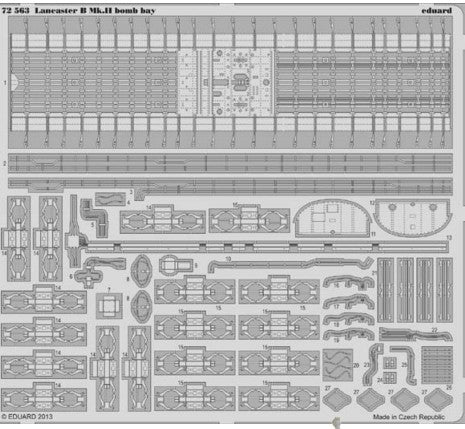 Eduard 72563 1/72 Aircraft- Lancaster B Mk II Bomb Bay for ARX
