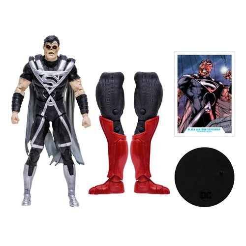 McFarlane Toys DC Build-A Wave 8 Blackest Night Black Lantern Superman 7-Inch Scale Action Figure