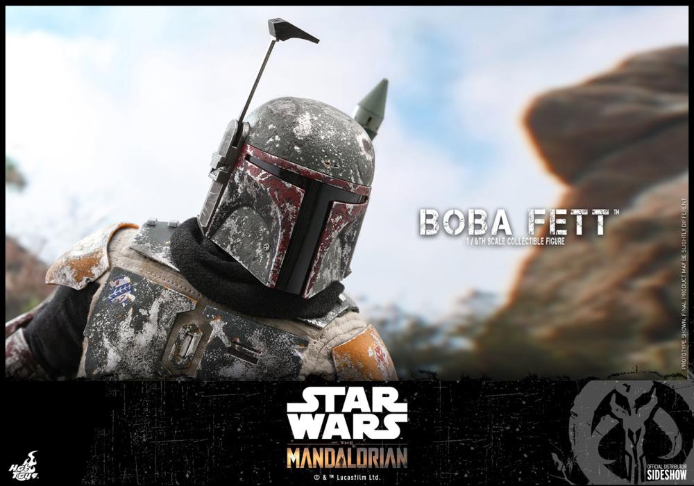 Star Wars Boba Fett Mandalorian Hot Toys 1:6 Action Figure Disney Sideshow NIB