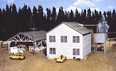 Walthers Cornerstone 933-3059 HO Scale Planing Mill and Shed -- Kit