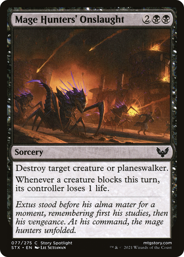 Mage Hunters' Onslaught (STX-077) - Strixhaven: School of Mages Foil