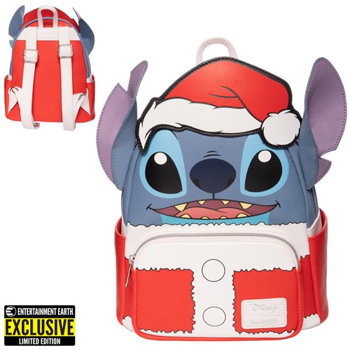 Lilo & Stitch Holiday Santa Stitch Mini-Backpack- Entertainment Earth Exclusive