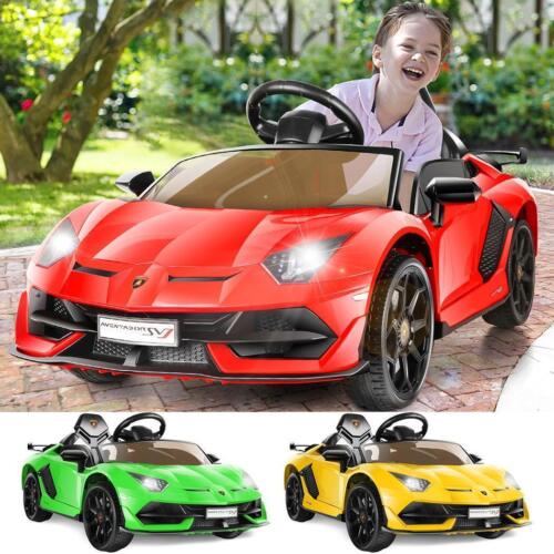 Electric Lamborghini Sian Ride-On Car for Kids with Remote Control, MP3, AUX, and USB Connectivity