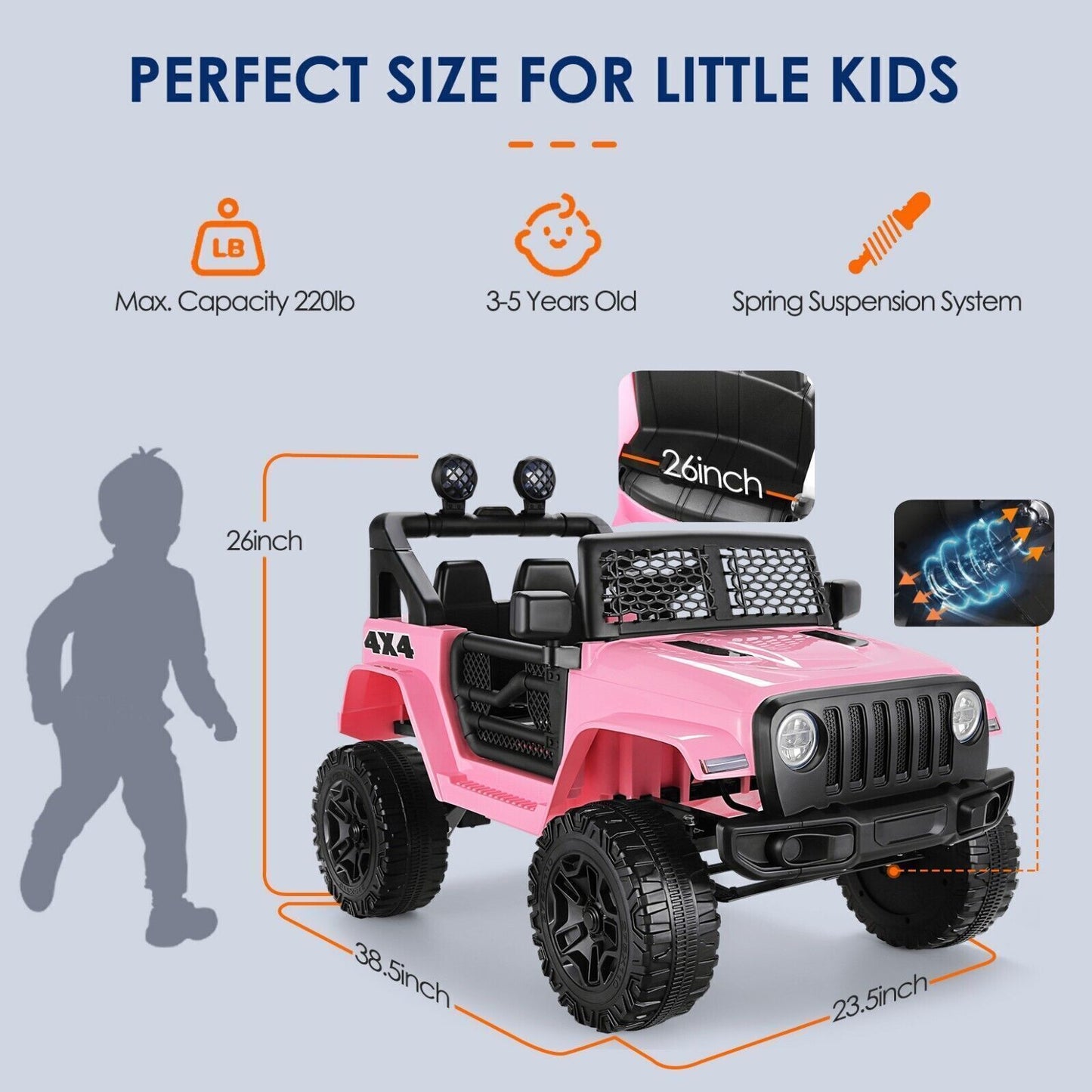 Electric Ride-On Car for Kids with Parental Remote Control and MP3 Player - Perfect Gift for Children