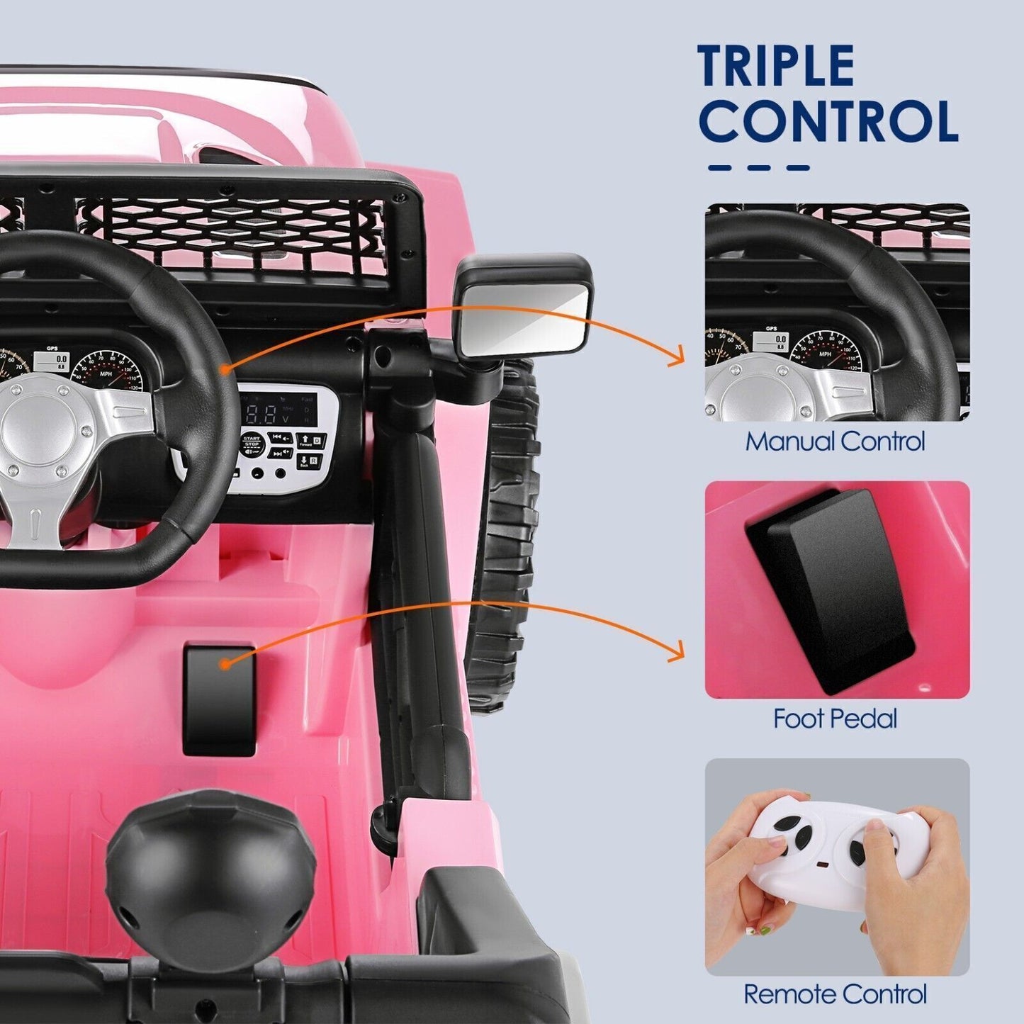 Electric Ride-On Car for Kids with Parental Remote Control and MP3 Player - Perfect Gift for Children