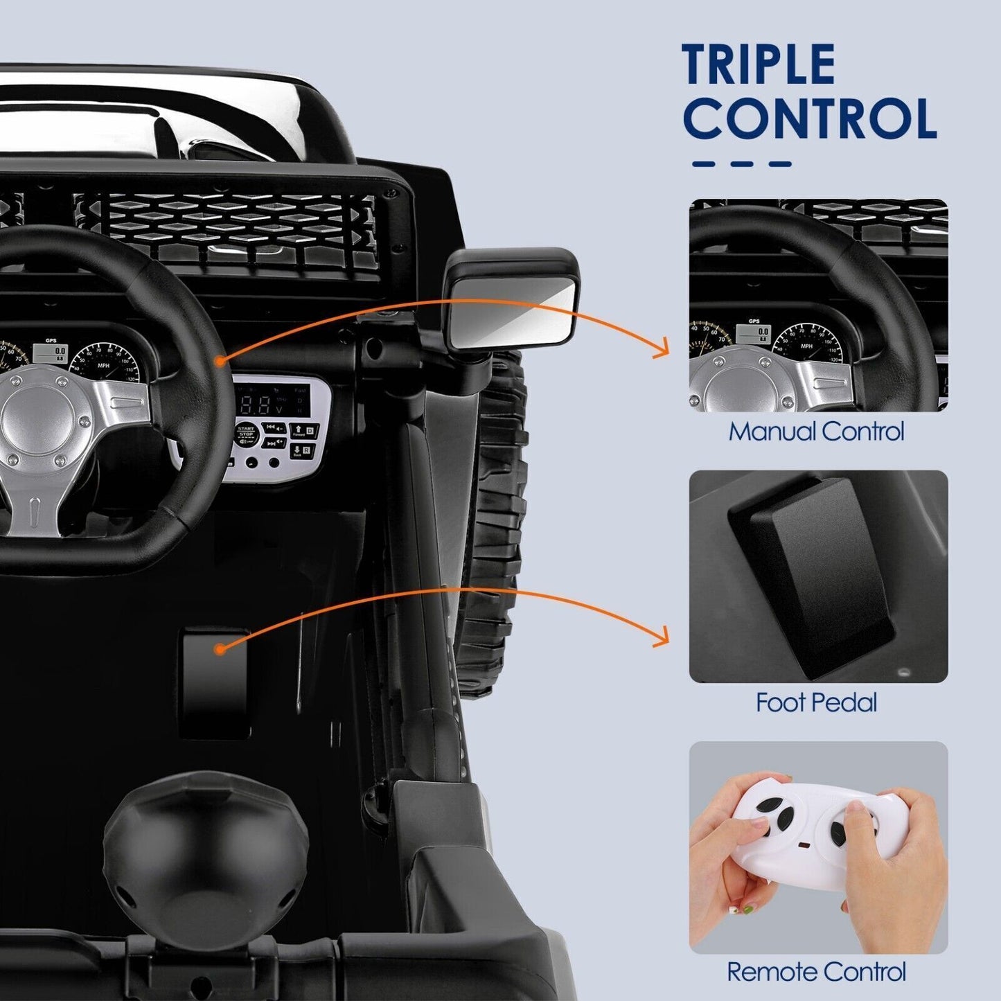 Electric Ride-On Car for Kids with Parental Remote Control and MP3 Player - Perfect Gift for Children