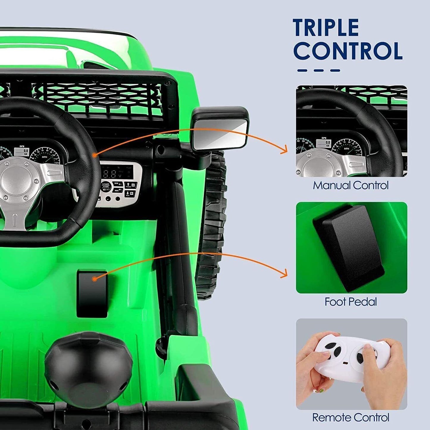 Electric Ride-On Car for Kids with Parental Remote Control and MP3 Player - Perfect Gift for Children