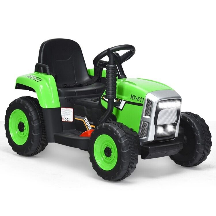 Electric Ride-On Tractor for Kids with 3 Gears and Remote Control - Includes Trailer Toy
