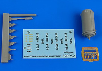 Aerobonus 320052 1/32 USN 35lb. Lubricating Bucket Pump w/Photo-Etch