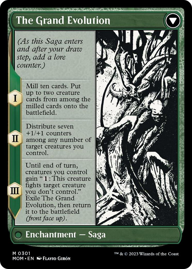 Vorinclex // The Grand Evolution (MOM-301) - March of the Machine: (Showcase) (Borderless) Foil