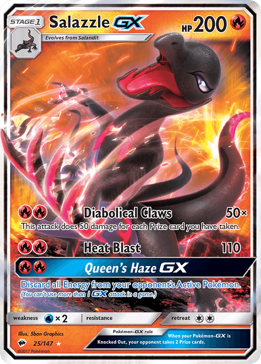 Salazzle GX (25/147) [Sun & Moon: Burning Shadows]