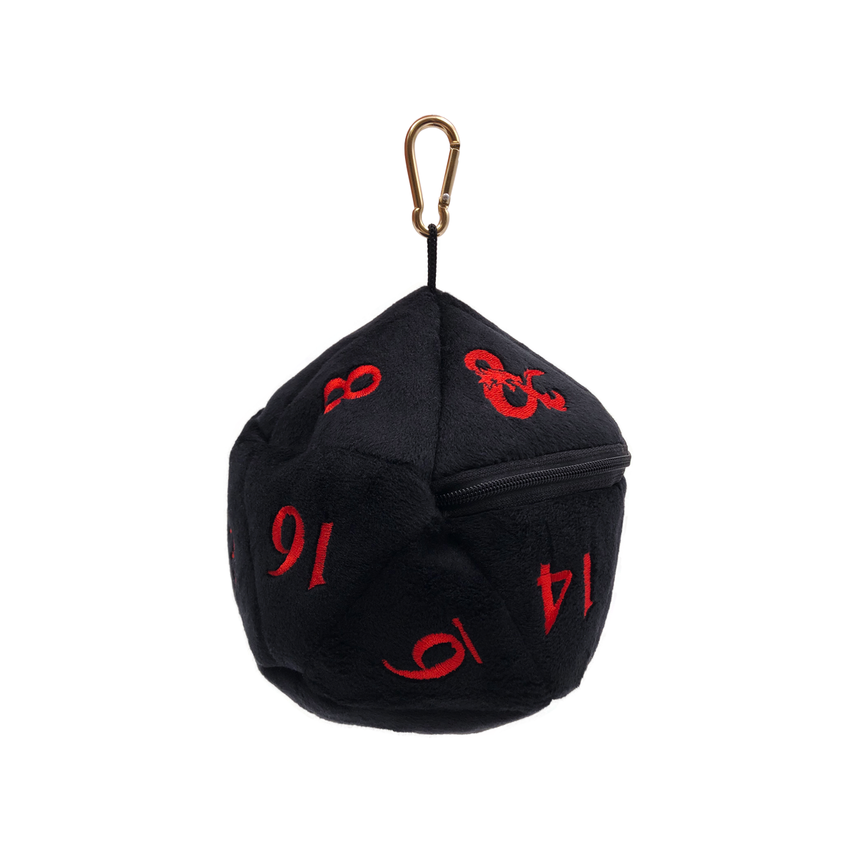 Ultra PRO: Dice Bag - Plush D20 (Dungeons & Dragons / Black & Red)