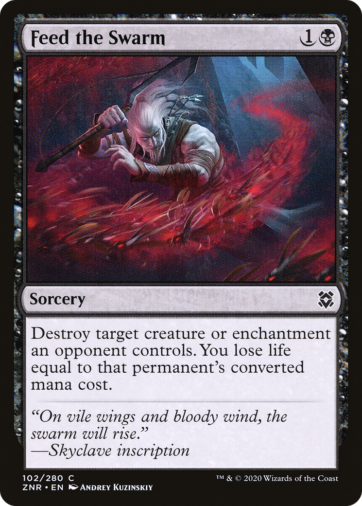 Feed the Swarm (ZNR-102) - Zendikar Rising Foil