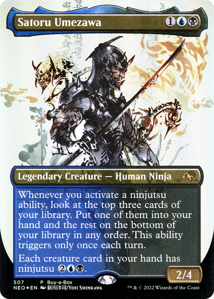 Satoru Umezawa (BABP-507) - Kamigawa: Neon Dynasty (Borderless) Foil