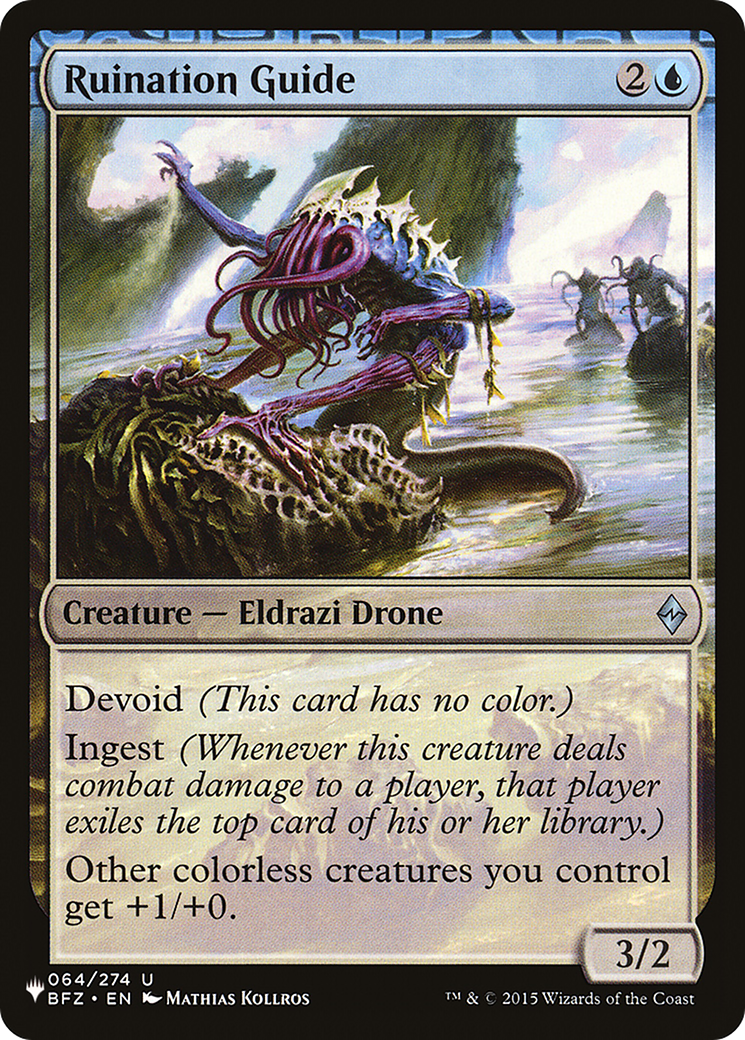 Ruination Guide (LIST-BFZ-64) - The List: (devoid)