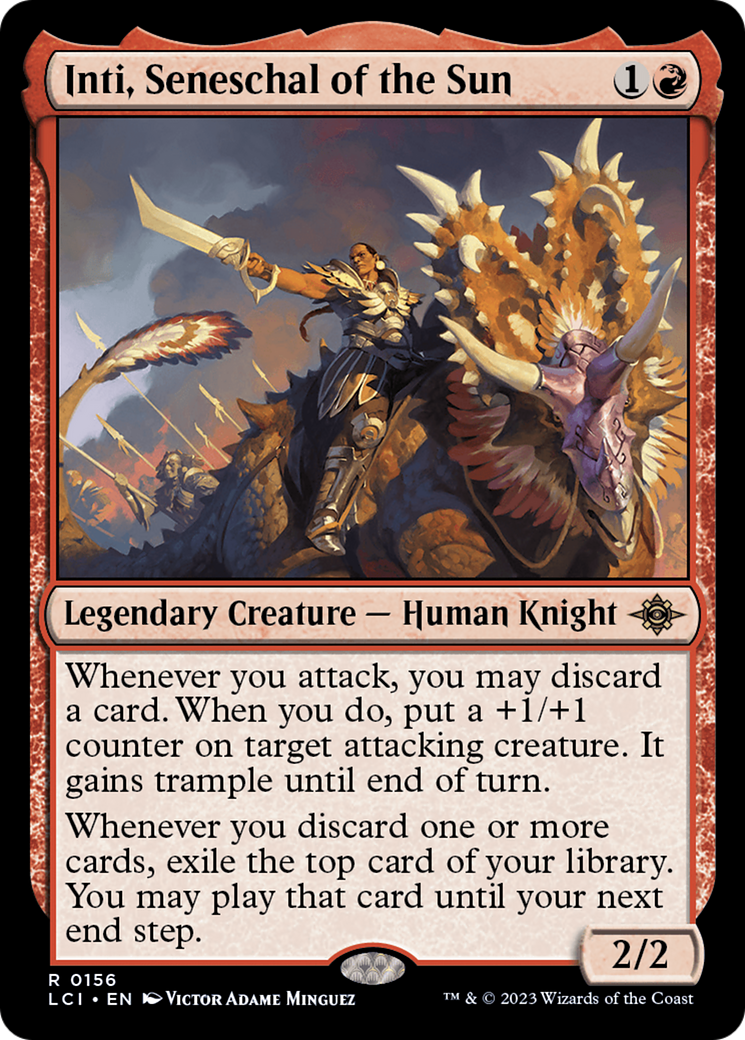Inti, Seneschal of the Sun (LCI-156) - The Lost Caverns of Ixalan Foil