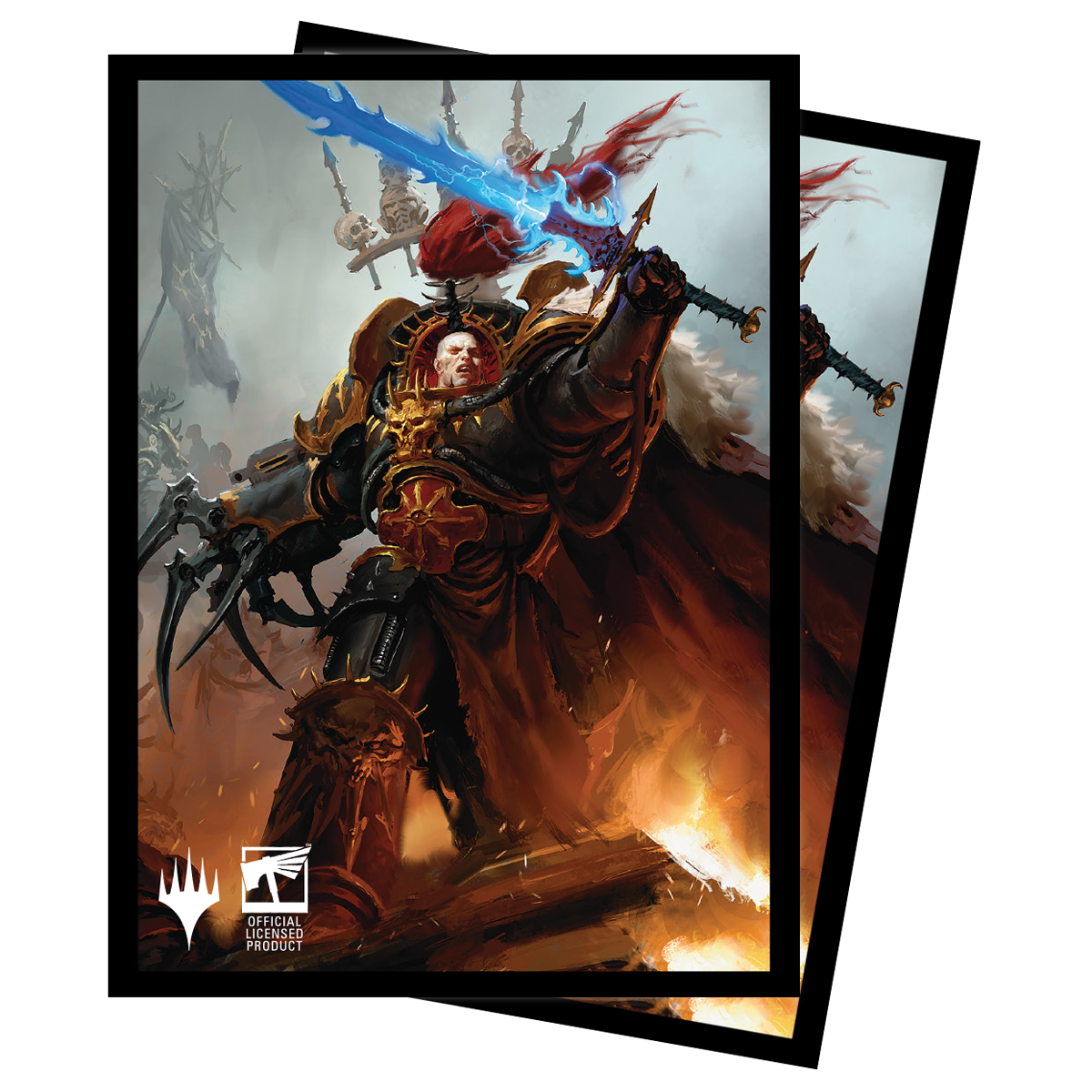Ultra PRO: Standard 100ct Sleeves - Warhammer 40k Commander Deck (Abaddon the Despoiler)