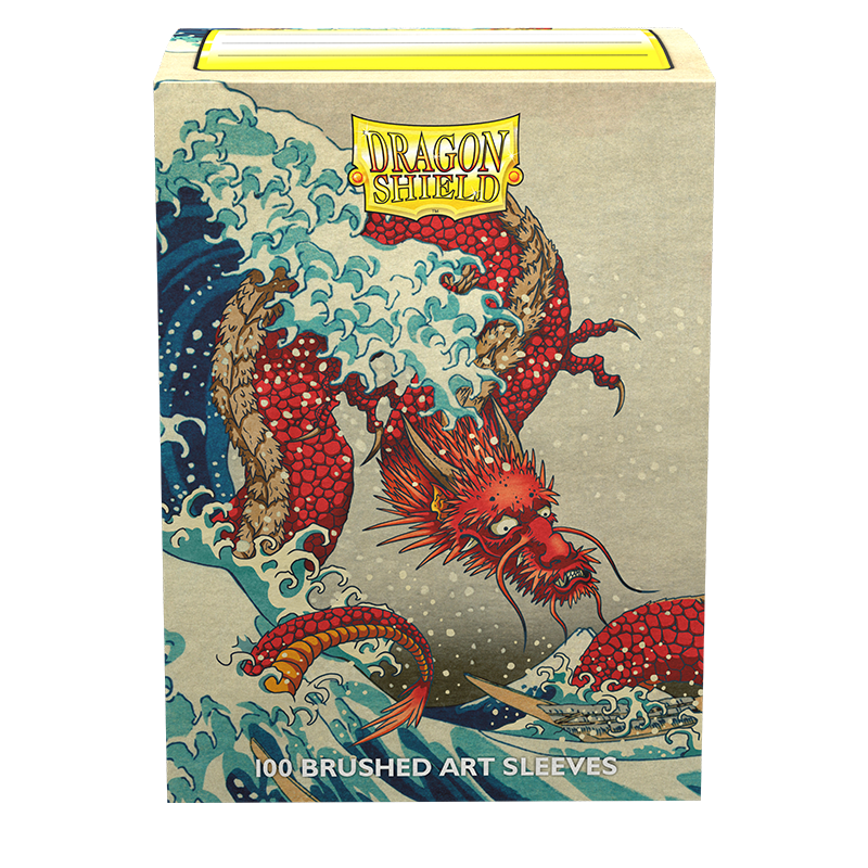Dragon Shield: Standard 100ct Brushed Art Sleeves - The Great Wave (Anniversary Special Edition)