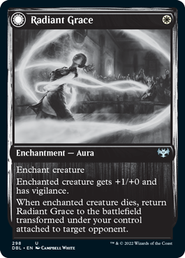 Radiant Grace // Radiant Restraints (DBL-298) - Innistrad: Double Feature: (Double Faced Transform) Foil