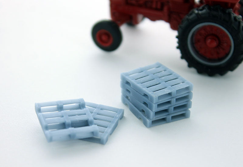 3D To Scale 64-242-GY 1/64 – Freight Pallets 6pk Gray Diorama Accessory