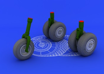 Eduard 632016 1/32 Aircraft- He219 Wheels for RVL (Resin)